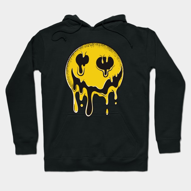 Droopy Smiley Face // Trippy Smile Hoodie by SLAG_Creative